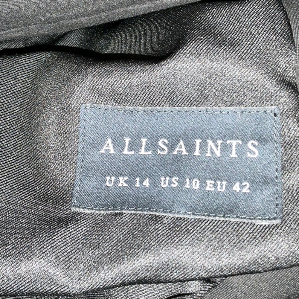 All Saints Black Aleida Jersey Blazer - Picture 5 of 6